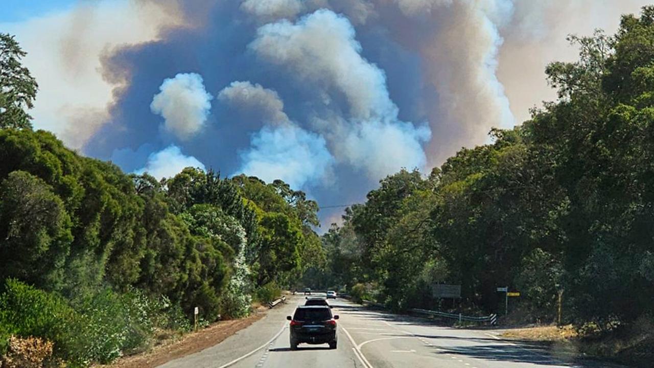 The fire has continued to burn into its fourth day. Picture: DFES