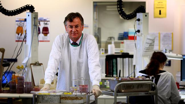 Professor Peter Collignon says if we close schools now ‘we will see increased risk of infection’ interefering with the delivery of essential services as parents of those industries will have to stay home. Picture: News Corp Australia