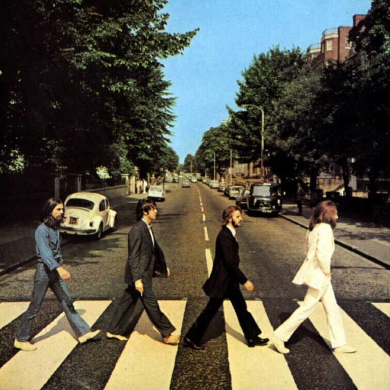 The Beatles’ famous cover of the Abbey Road album.