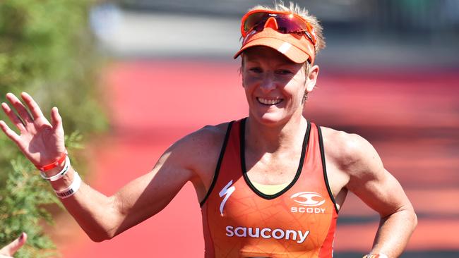 Mel Hauschildt has won the European ironman triathlon championship.