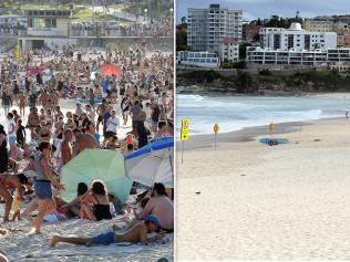 Bondi Beach was empty by mid-afternoon on Saturday after the decision was made to close the iconic spot when crowds exceeded 500 people.