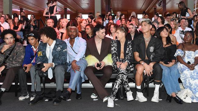 There were plenty of TikTok in attendance at the Melbourne Fashion Festival at the Royal Exhibition Building. Picture: Josie Hayden