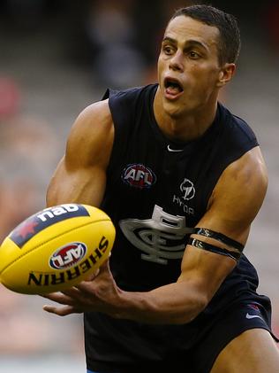 Ed Curnow was on Adelaide’s rookie list before being drafted by Carlton. Picture: Wayne Ludbey