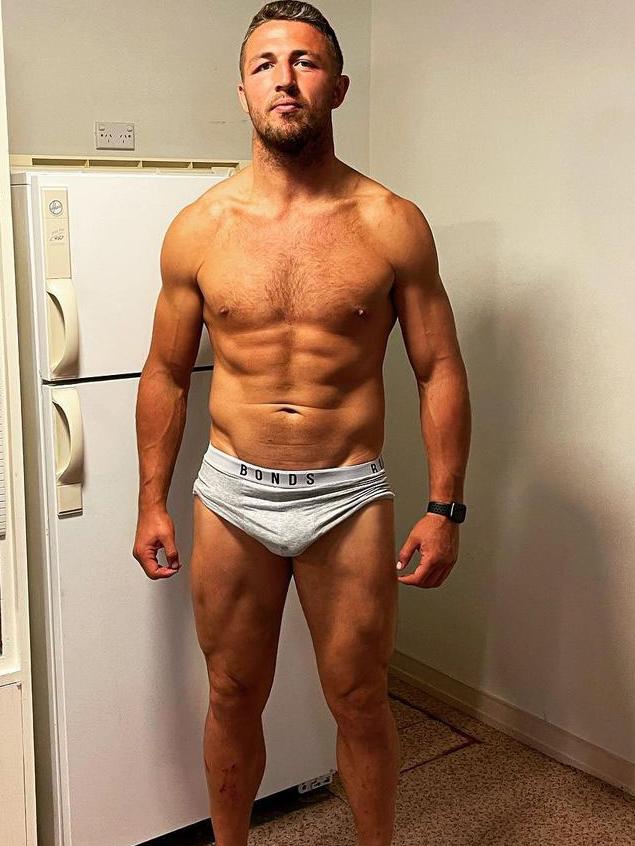 Ex NRL star Sam Burgess as seen on Instagram after winning SAS Australia.