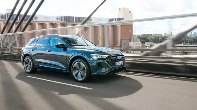 Audi’s updated SQ8 E Tron electric SUV.