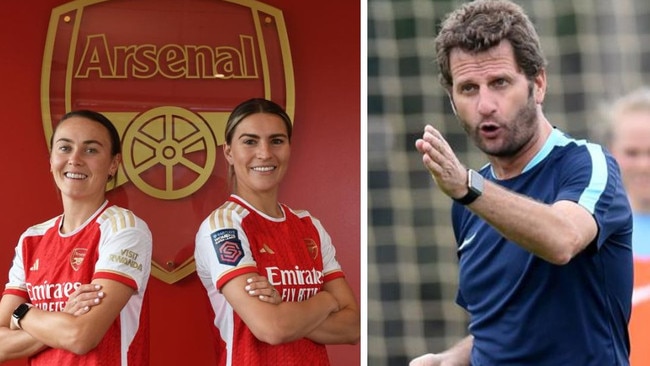 Former Arsenal women’s coach Joe Montemurro will attempt to plot the downfall of his old club next month.