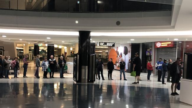 There were queues from early in the morning