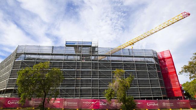 Redcliffe Hospital carpark which is expected to be open later this year. PICTURE: Renae Droop