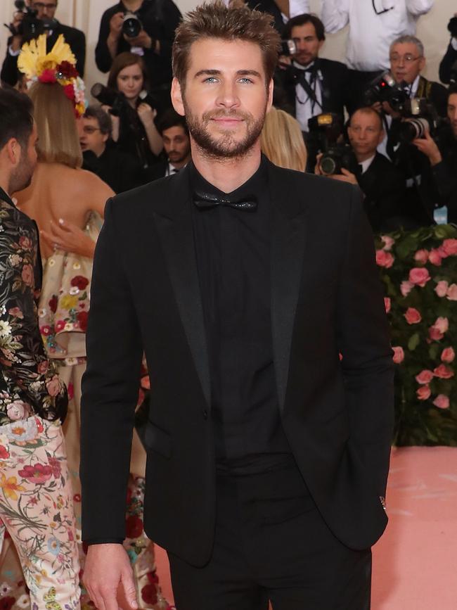 Liam Hemsworth at the 2019 Met Gala. Picture: Taylor Hill/FilmMagic