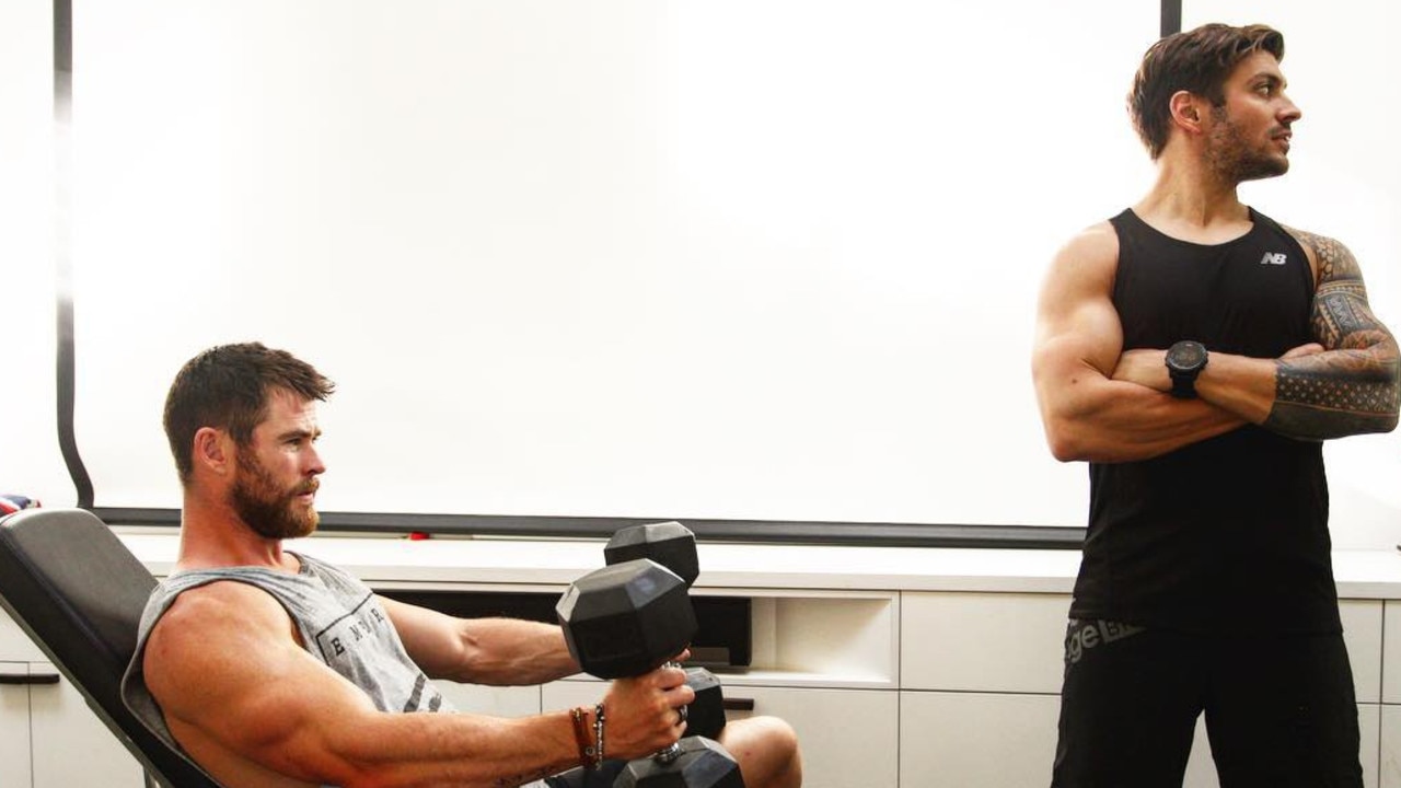 Chris Hemsworth and Luke Zocchi. Picture: Instagram