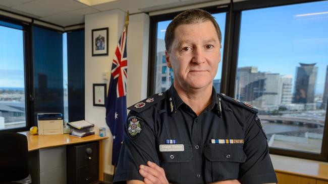 ’Community safety is the focus, first, second and third,’ says new Victoria Police Chief Commissioner Shane Patton. Picture Jay Town