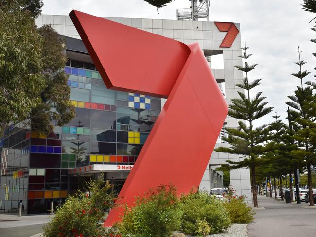 MELBOURNE, AUSTRALIA - NewsWire Photos OCTOBER 18TH, 2021: Exterior of Channel Seven, Docklands, Melbourne. Seven West Kerry Stokes-backed media firm Seven West is taking global convenience chain 7-Eleven to court to try to prevent the company from using 'SEVEN' branding. Picture : NCA NewsWire / Nicki Connolly