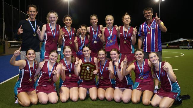 Brothers Fury win the Cairns Hockey Association Under 18A Women's grand final match against Saints. PICTURE: BRENDAN RADKE