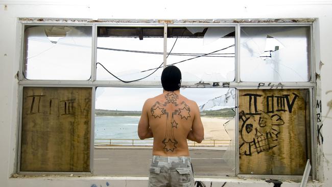 A scene from 2007 documentary “Bra Boys”, about the surfing gang based in Maroubra, Sydney.