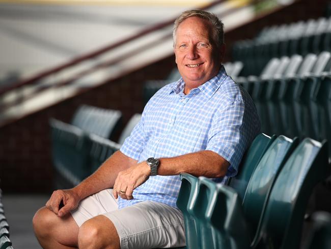 Former Australian cricketer Ian Healy poses for portrait at Allan Border Field in Brisbane, Thursday, January 23, 2020. Mr Healy has been appointed an Officer of the Order of Australia. (AAP Image/Jono Searle) NO ARCHIVING