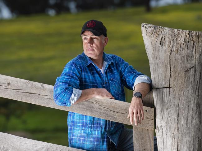 SAS Psychologist   Mark Mathieson at his farm at Taminick near Glenrowan.Picture:Rob Leeson.