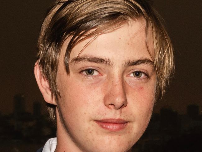 Barney Wakes-Miller, 17, of Oxford Falls, who died in a road accident at Elanora Heights on Saturday night.