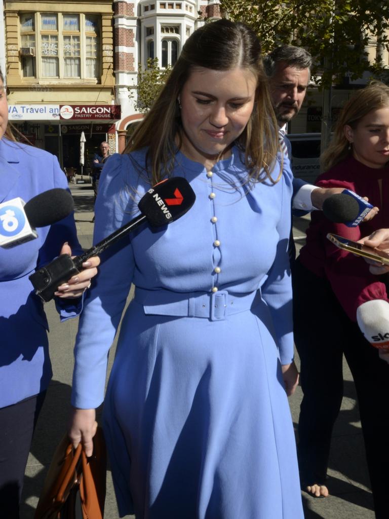 Brittany Higgins arriving to court in 2023. Picture: NCA NewsWire / Sharon Smith