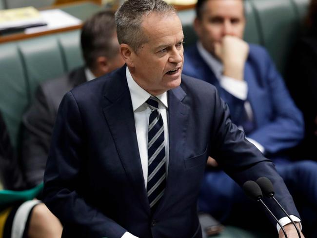 Labor leader Bill Shorten says Mr Turnbull cannot continue. Picture: Sean Davey / AFP