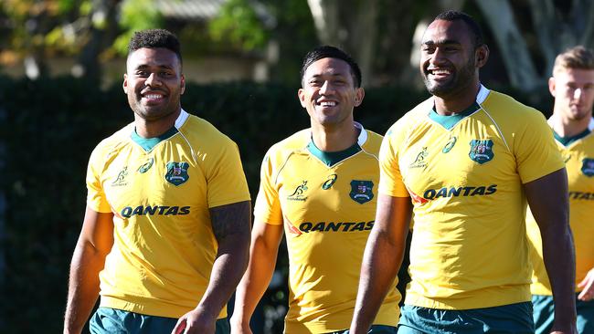 Several Wallabies teammates had the opportunity to visit Lealiifano in hospital