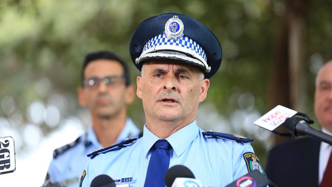 Assistant Commissioner Stuart Smith said police suspect Zakaria could be trying to flee Australia. Picture: NCA NewsWire / Christian Gilles