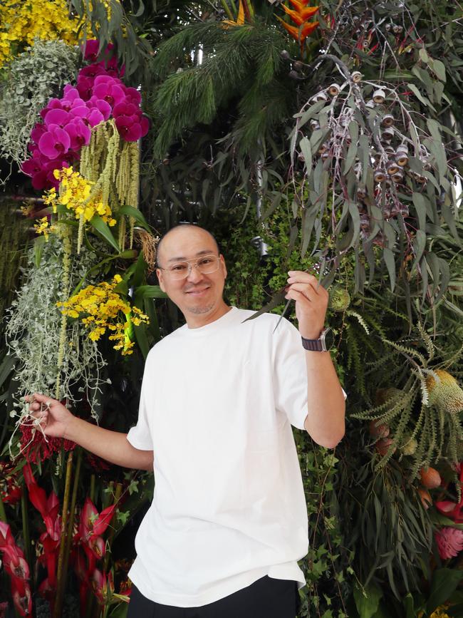 For Azuma Makoto, known as the punk florist of Japan, art is a personal experience. Picture: David Crosling