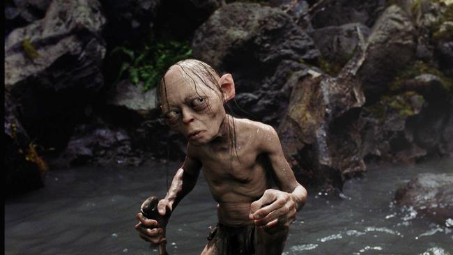 His most famous creation: Gollum in Lord of the Rings.