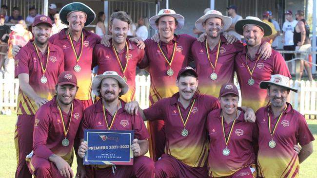 Champions of the 2021/22 Sunshine Coast division 1 cricket season, Tewantin-Noosa.