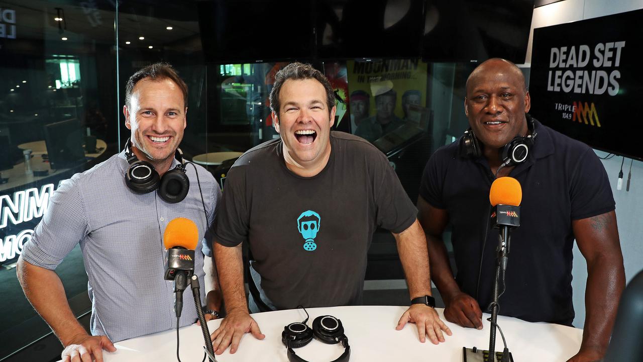 Wendell Sailor (R) hammered the entertainment call on Triple M. Picture: Tim Hunter.