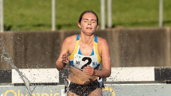 Allegro McGivern from the eastern suburbs in the steeple chase.