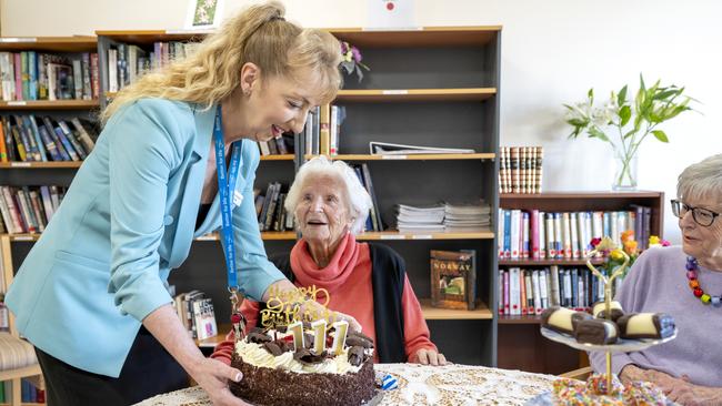 Australia’s oldest living person, Catherina van der Linden, preparing this week to celebrate her 111th birthday.