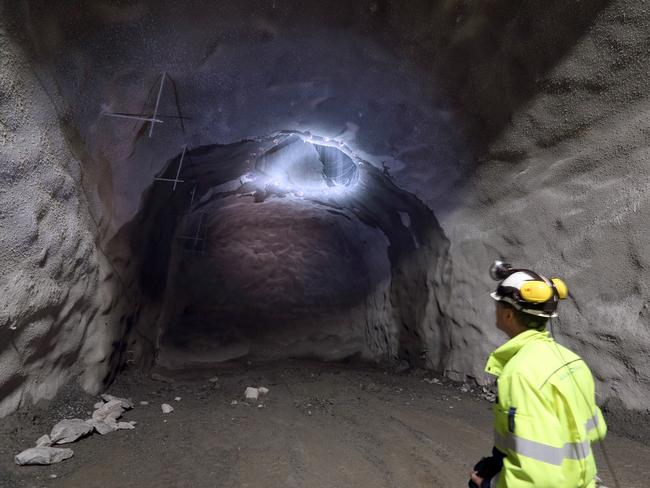 Inside the Onkalo nuclear waste storage in Finland.