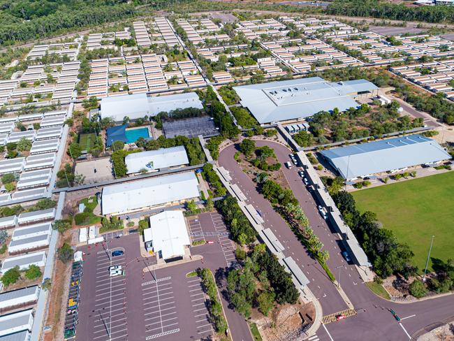 Updated imagery of the Pandemic Clinic housed at Howard Springs, Darwin.Picture: Che Chorley