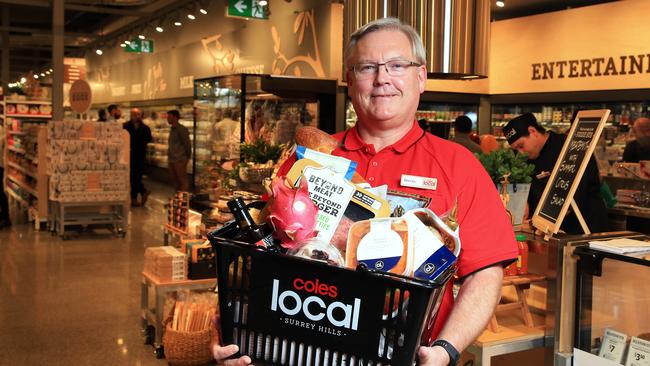 Coles CEO Steven Cain. Picture: Aaron Francis