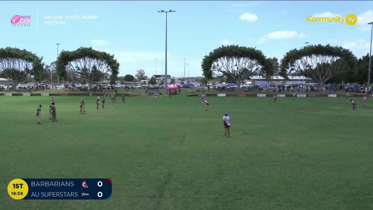 Replay: Barbarians v AU Superstars (U16 girls 5th PO)—2024 Pacific Youth Rugby Festival Day 3