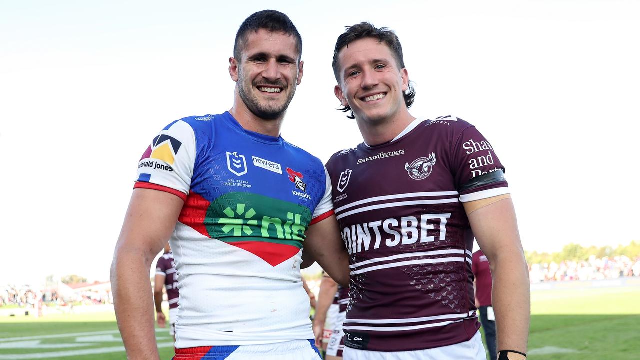 Jack Johns and Cooper Johns played a handful of NRL games. (Photo by Brendon Thorne/Getty Images)