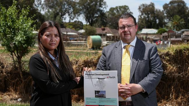 Sarah Ouk and Deputy Mayor Chad Buchanan. Picture: File