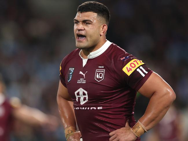 Queensland selectors have discussed handing an Origin lifeline to David Fifita. Picture: Getty Images