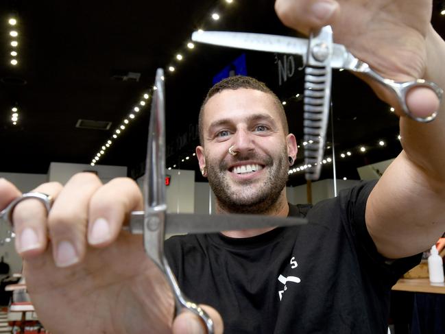 NOVEMBER 26, 2020 - Robert Ferrante, from Robbie's Chop Shop in Hyde Park, has been named the top barber in SA in our best of poll.   Picture: Naomi Jellicoe