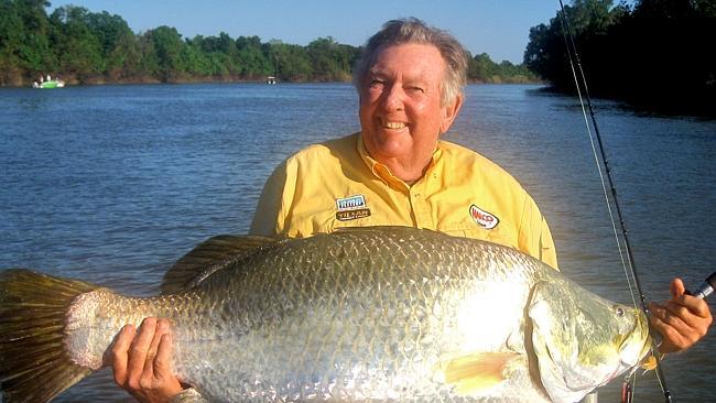 Col Cordingley with a 25kg barra caught at Daly River