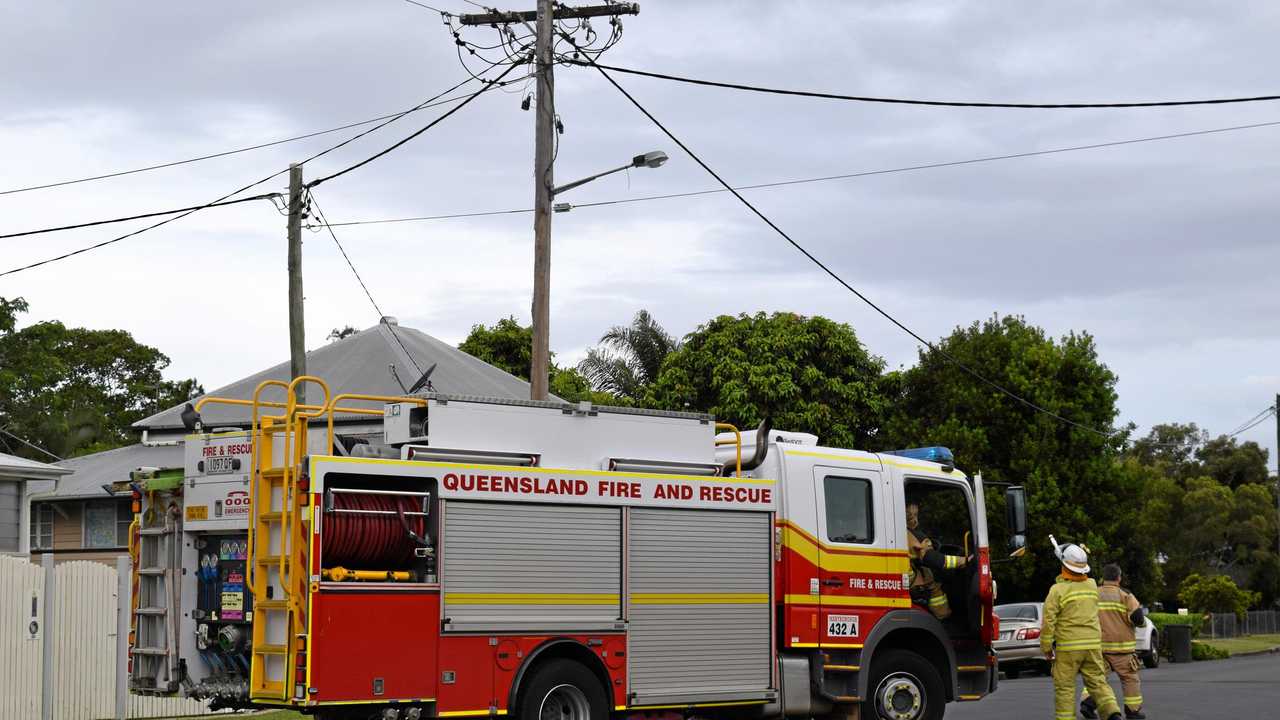 Power line bursts into flames in Maryborough | The Courier Mail