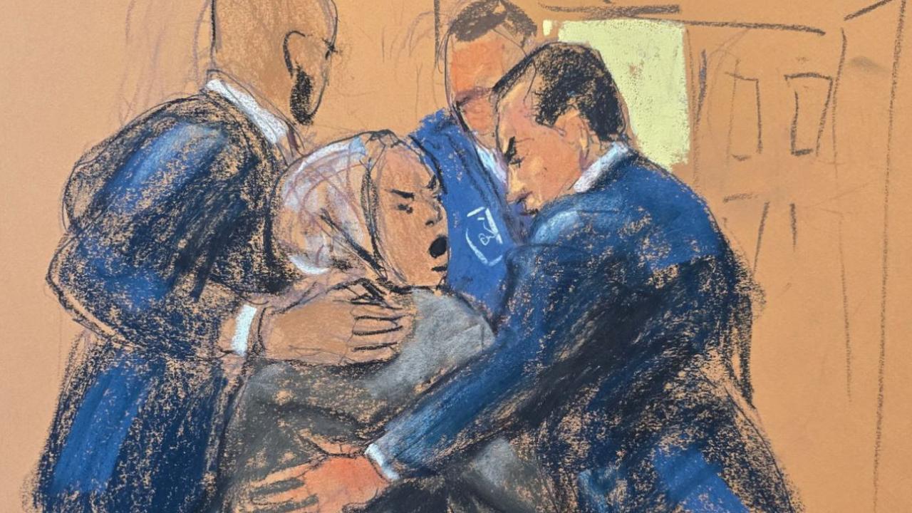 A member of the public had to be dragged out of the Sean Combs trial on Tuesday. Picture: Reuters.
