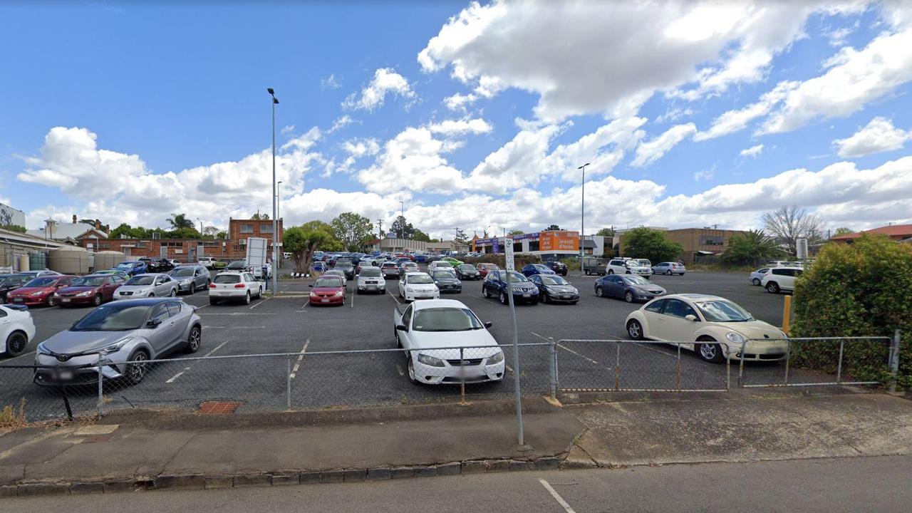 The Station Street car park, which will be sold by Toowoomba Regional Council to Brisbane Housing Company for the purpose of building a new social and affordable housing project.