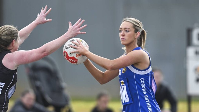 Zoe Prentice playing for Corowa Rutherglen. Picture: Supplied