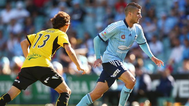 Terry Antonis of Sydney FC has been given a shot.