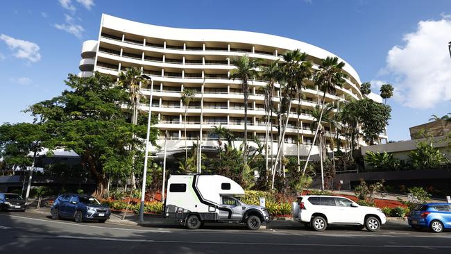 The luxury 5 star waterfront Hilton hotel in Cairns. Picture: Brendan Radke