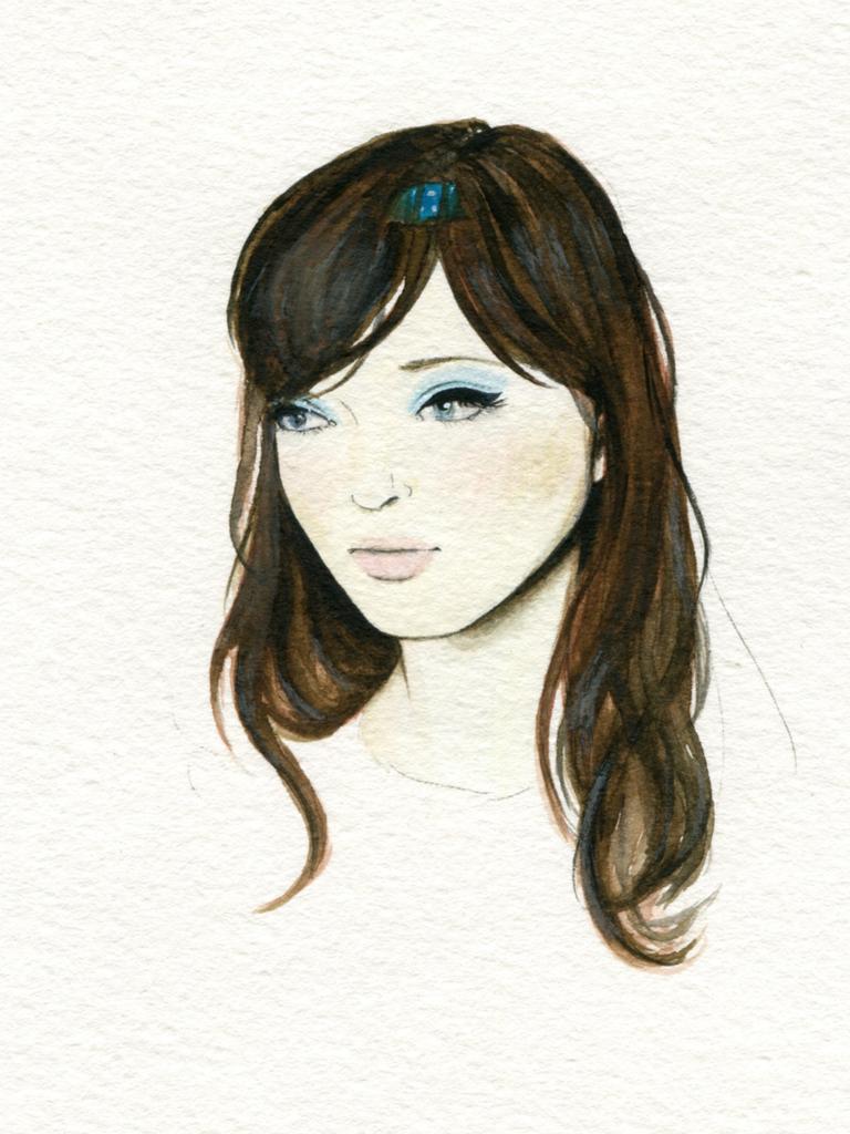 An illustration by Karoline Kent, titled Anna. Picture: Supplied