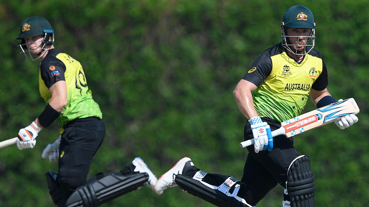 Steve Smith and T20 captain Aaron Finch will be vital to Australia’s chances at the World Cup. Picture: Aamir Qureshi/AFP