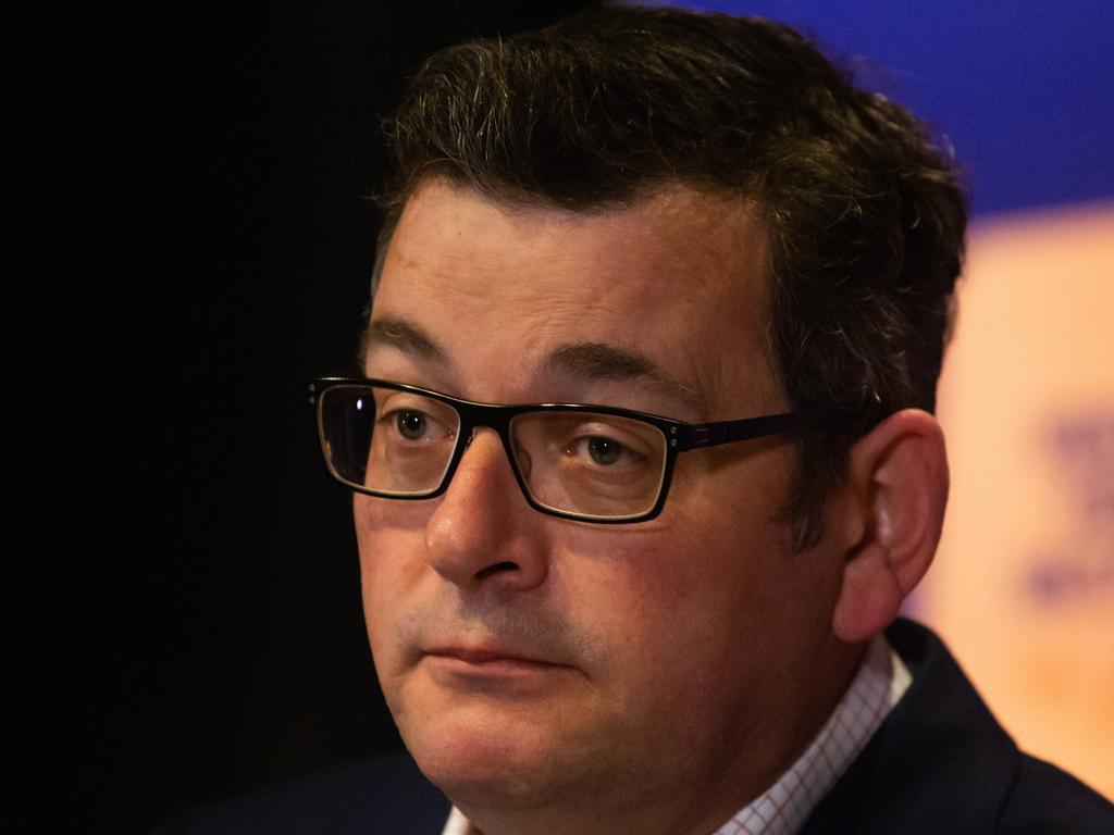 The Victorian Premier, Daniel Andrews announced a “modest” easing of restrictions for people in the state once it hits a key target. Picture: NCA NewsWire/Sarah Matray