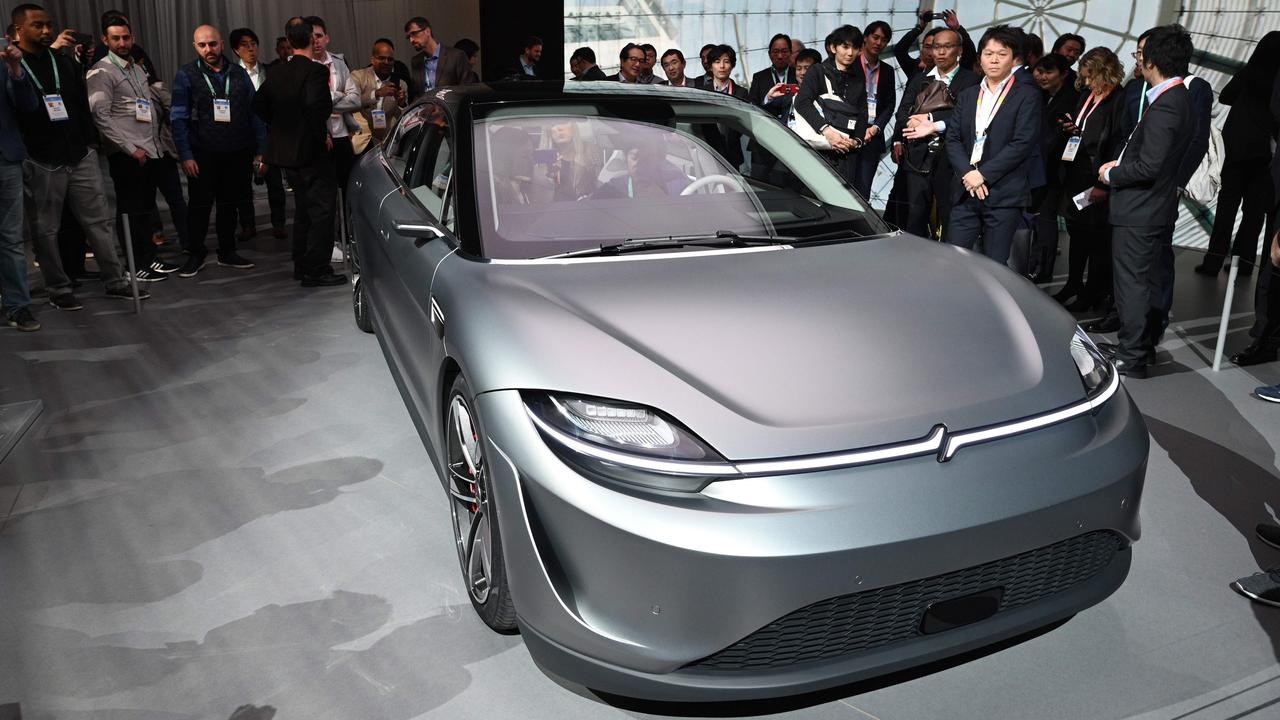 Sony wowed CES attendees with its Vision-S electric concept car in 2020. Photo: Robyn Beck / AFP